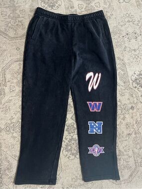 Washington Commanders New  Era NFL black Sweatpants Mens XXL  NWT